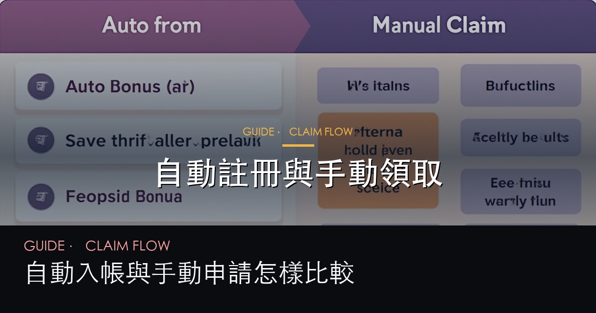 自動註冊與手動領取